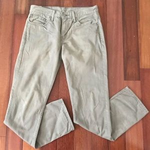 Levi's gray khaki cotton pants